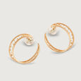 Universe Swirls  14Kt Hoop Earring,,hi-res view 3