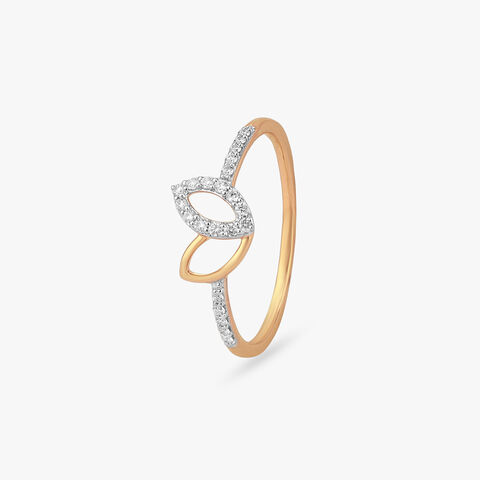 Leaf Embrace Diamond Ring