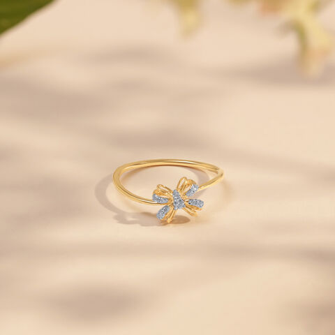 Celestial Butterfly Diamond Ring