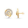 14kt Yellow-White Gold Drop Earrings For The Chic Mia Woman,,hi-res view 4
