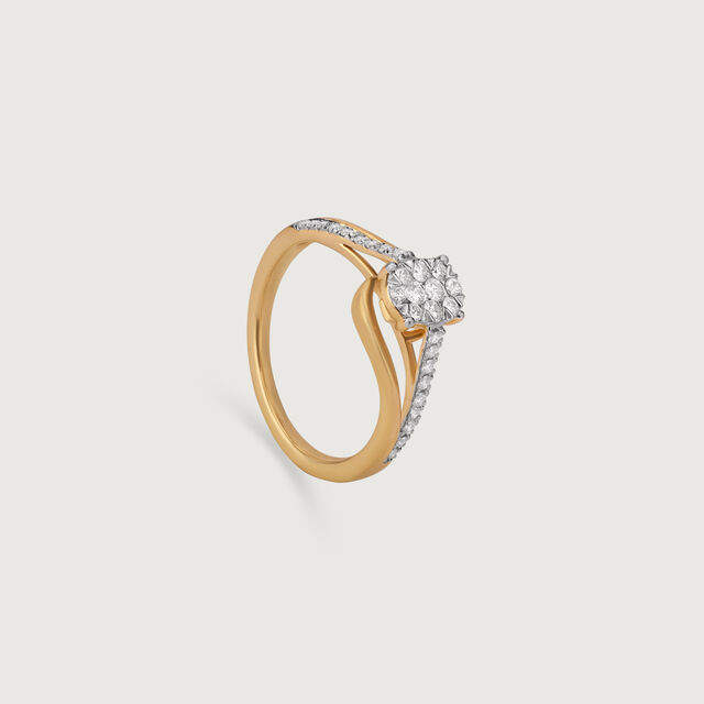Sparkling Love Gold & Diamond Ring,,hi-res image number null