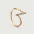 Sparkling Connections 18KT Gold & Diamond Finger Ring,,hi-res view 4