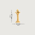 Letter Perfect 'I' Gold Pendant,,hi-res view 5
