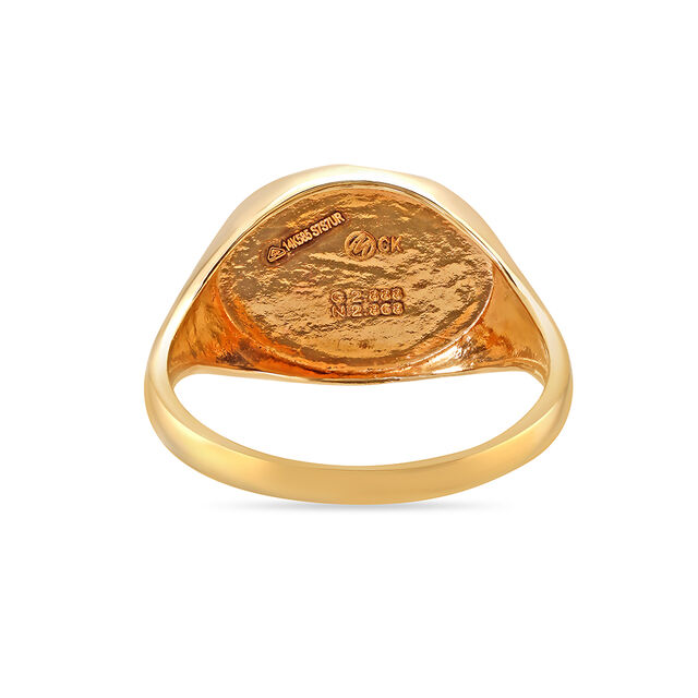 14KT Yellow Gold Bold Stripes Ring,,hi-res view 5