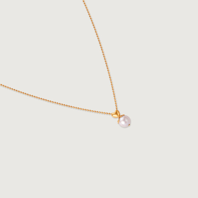 Glow Crush Pearl & Gold Necklace,,hi-res image number null