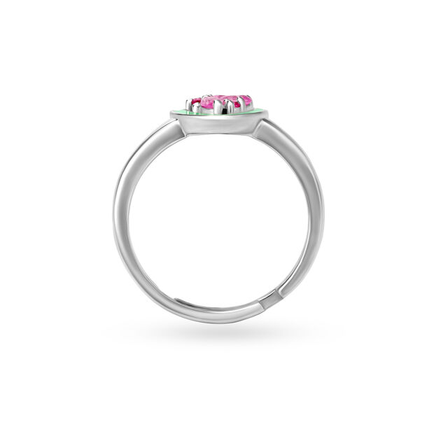 925 Silver Eclectic Triangle Enamel Ring,,hi-res image number null