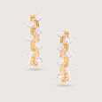 Radiant Luxe Gold & Diamond Hoop Earrings,,hi-res view 3