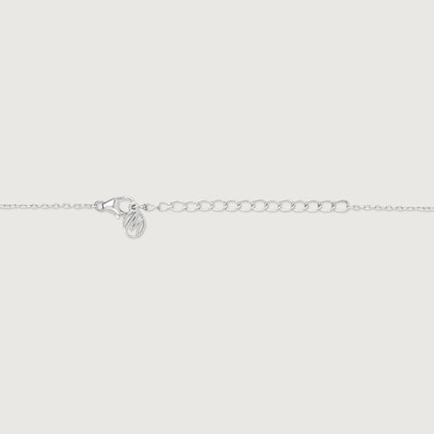 Elegant Floral Silver Necklace