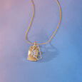 Solar Edge Diamond Pendant,,hi-res view 1