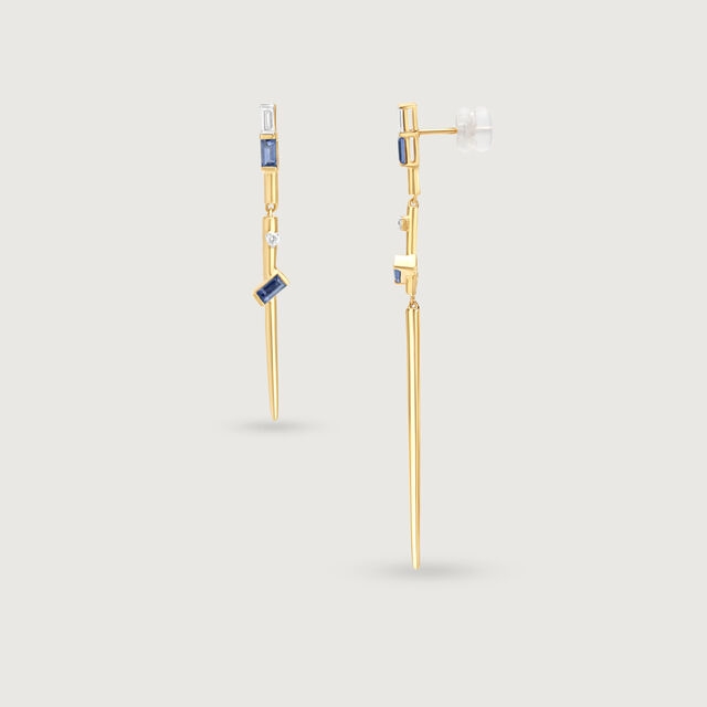 Starry Night Splendour 14KT Lolite Drop Earrings,,hi-res image number null