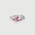 Blush Wing Silver Ring,,hi-res view 2