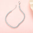 Blinged Beauty Silver Bracelet,,hi-res view 1