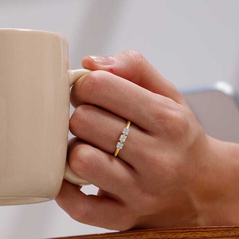 Sassy Stacked Diamond Ring