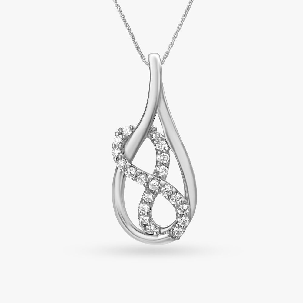 Buy Enthralling Diamond Pendant in Platinum Online Mia by Tanishq