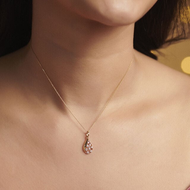 Luminous Checkered Diamond Pendant,,hi-res image number null