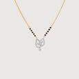 Elegant Entwined Diamond Mangalsutra,,hi-res view 3