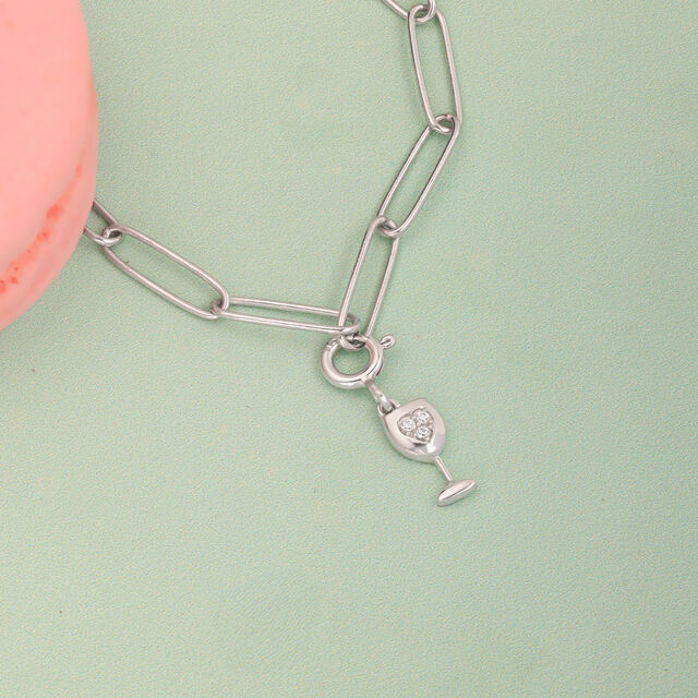 Sparkly Sip Silver Charm,,hi-res image number null