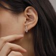 Radiant Loop Diamond Drop Earrings,,hi-res view 2