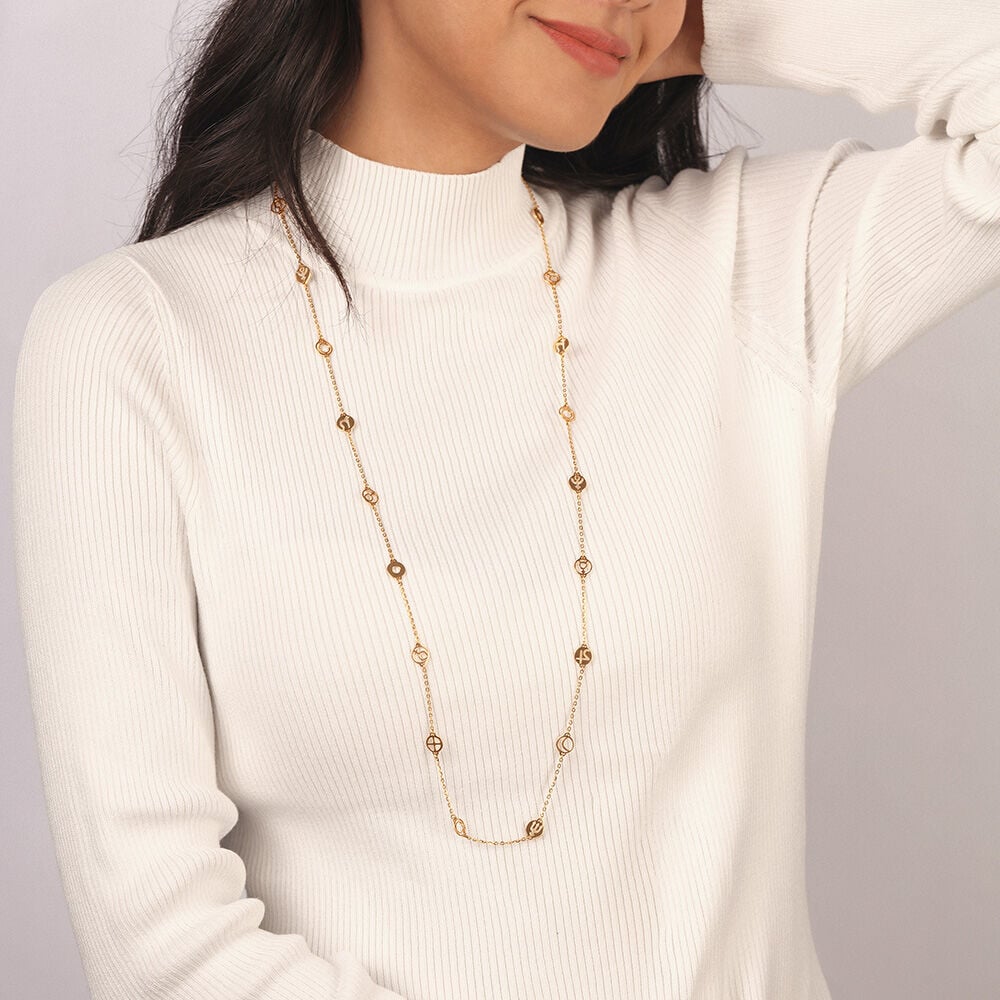 Buy Harmonious Balance 14KT Navagraha Haram Necklace Online Mia by Tanishq