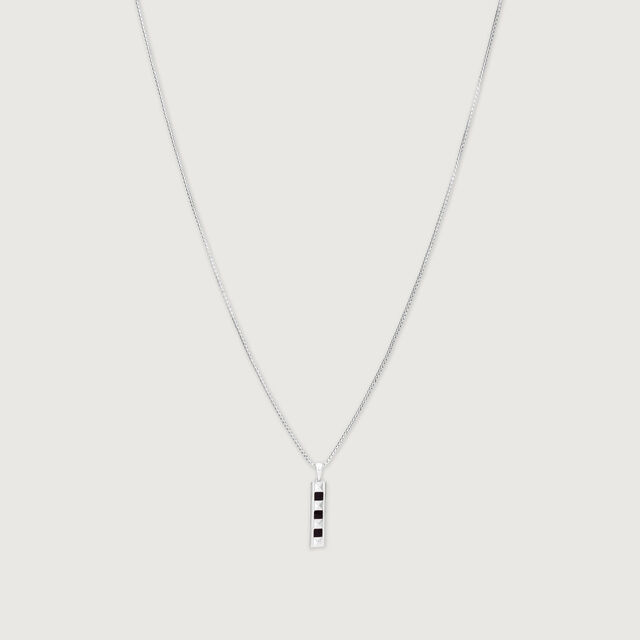 Facet Bar Silver Necklace,,hi-res image number null