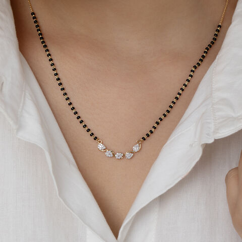 Raindrop Radiance Gold and Diamond Mangalsutra