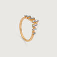 Radiant Horizon Gold & Diamond Finger Ring,,hi-res view 3