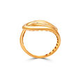 18KT Golden Sunrise Spiral Yellow Gold Finger Ring,,hi-res view 5