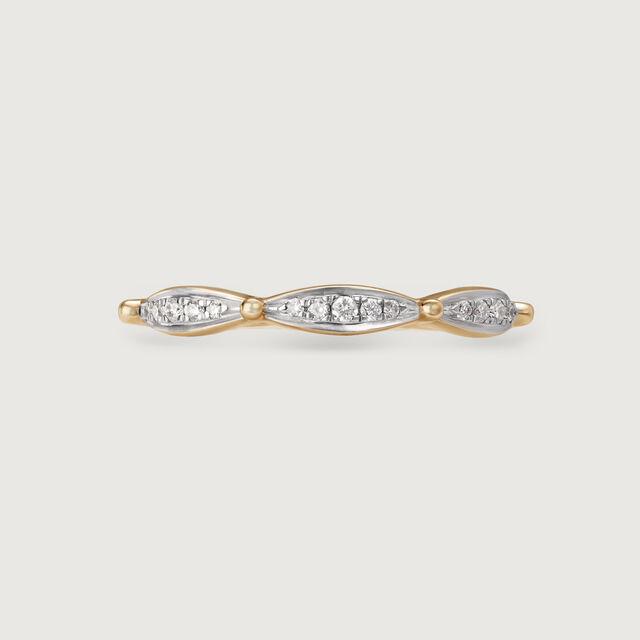 Mystic Curvature 14KT Gold & Diamond Finger Ring,,hi-res image number null