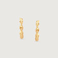Twisted Luxe Gold Hoop Earrings,,hi-res view 5