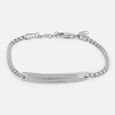 Sleek Statement Silver Bracelet,,hi-res view 3