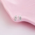 Tranquil Dove Silver Studs Earrings,,hi-res view 1