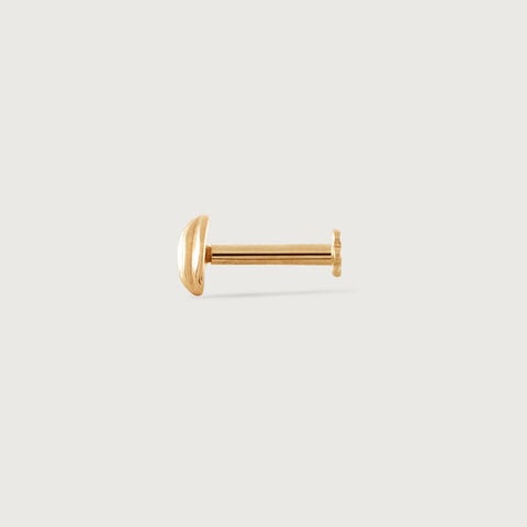Radiant Capsule Gold and Diamond Nose Pin