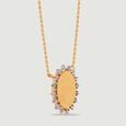 Oval Luminous Diamond Necklace,,hi-res view 3