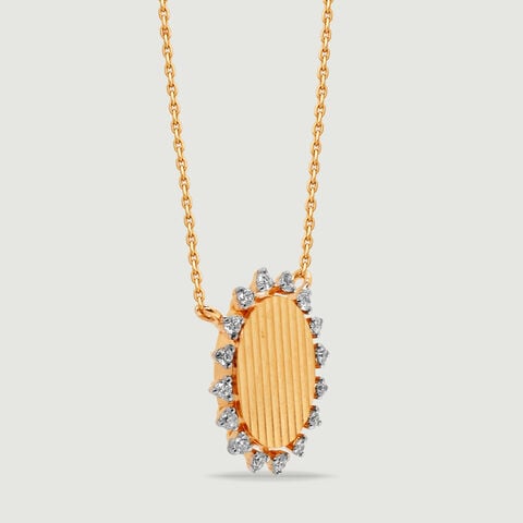 Oval Luminous Diamond Necklace