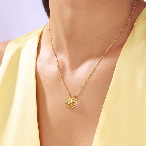 Modern Radiance Gold Necklace