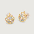 Galaxy's Twin 14KT Diamond Stud Earrings,,hi-res view 2