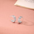 Chic Rope Silver Earrings,,hi-res view 1