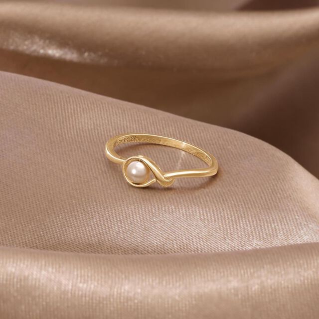Twist Bloom Pearl Ring,,hi-res image number null