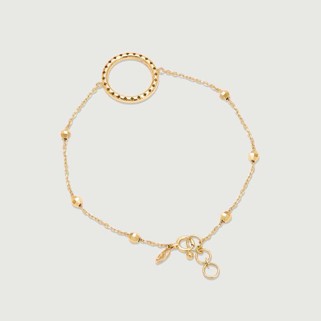 Trendy Orbit Gold Bracelet,,hi-res image number null