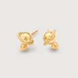 Elegant Lunar Beauty 18KT Moon-Inspired Stud Earrings,,hi-res view 2