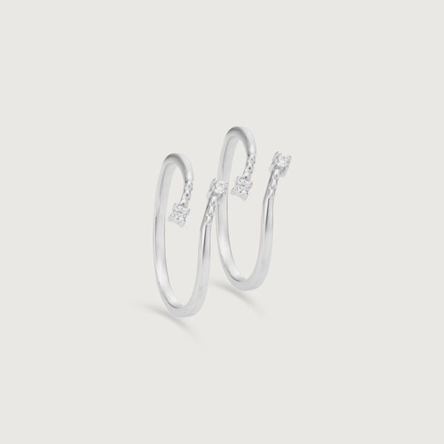 Graceful Beam Silver Toe Rings,,hi-res image number null