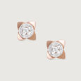 Blossom Spark Gold & Diamond Stud Earrings,,hi-res view 3