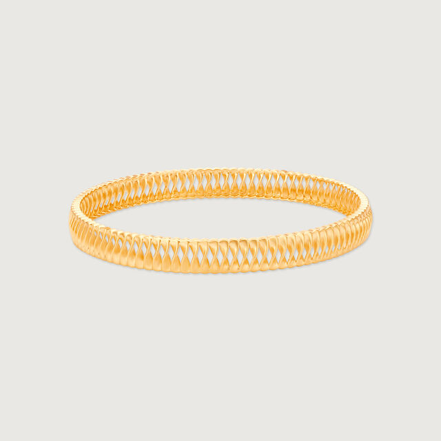 Radiant Textured Gold Bangle,,hi-res image number null