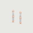 Trendy Spark Diamond Hoop Earrings,,hi-res view 3