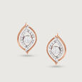 Radiant Marquise Gold & Diamond Stud Earrings,,hi-res view 3