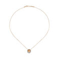 14kt White And Rose Gold Diamond Pendant with Chain,,hi-res view 1