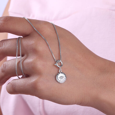 Radiant Sunburst Silver Charm