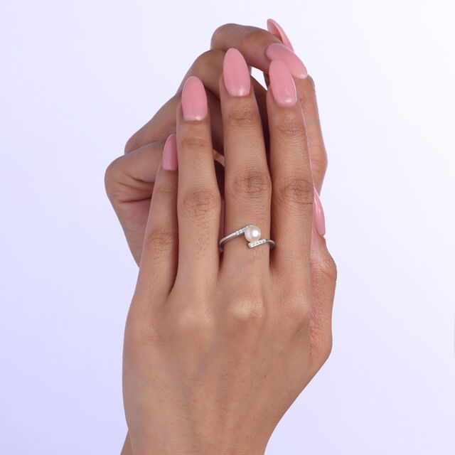 Luminous Orbit Silver Ring,,hi-res image number null