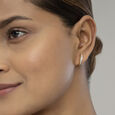 Nature Luxe Gold & Diamond Hoop Earrings,,hi-res view 2