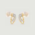 Luminous Fluid Diamond Stud Earrings,,hi-res view 5